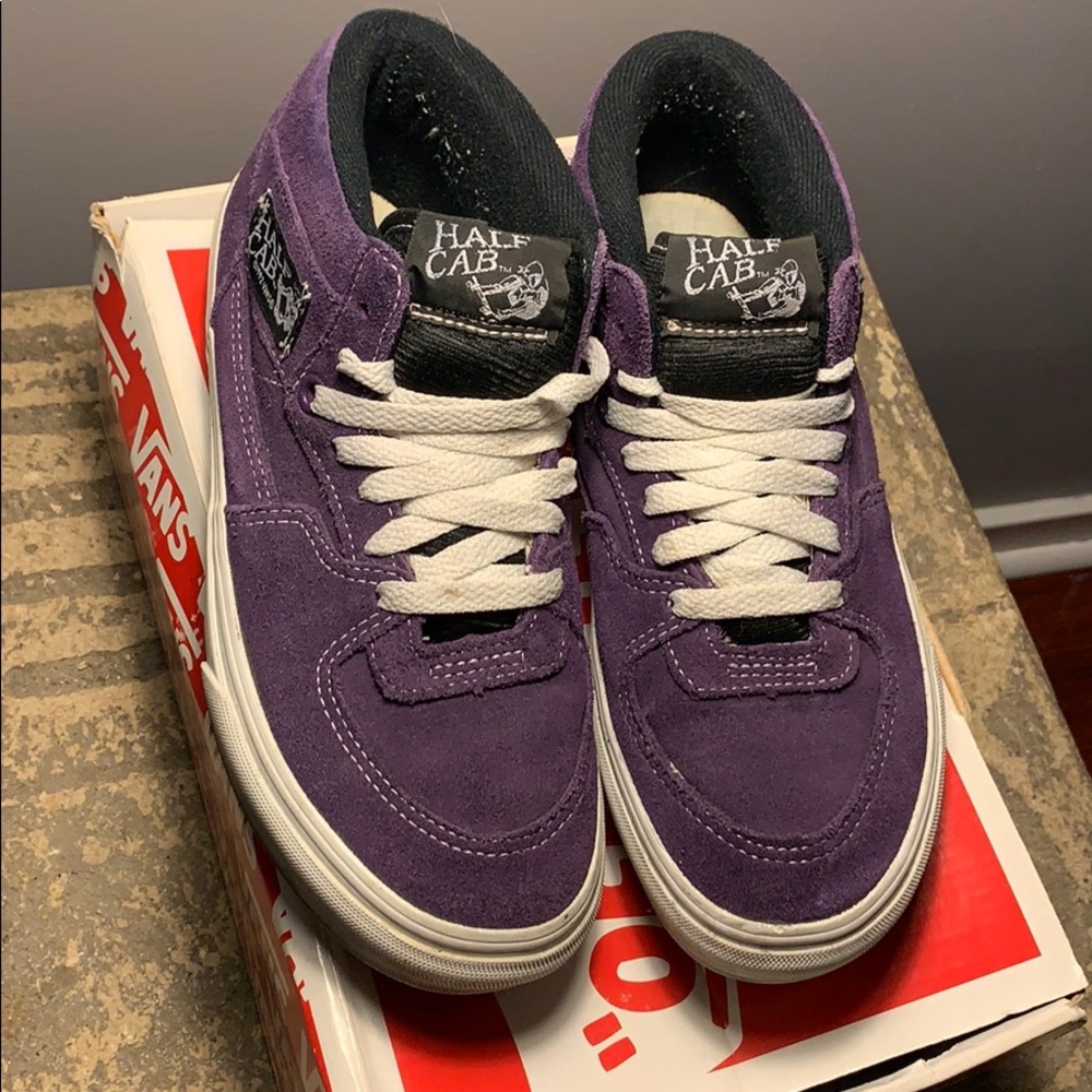 Vans Half Cab purple skate sneakers